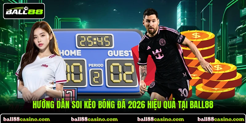 Hướng dẫn soi kèo bóng đá 2026 hiệu quả tại BALL88