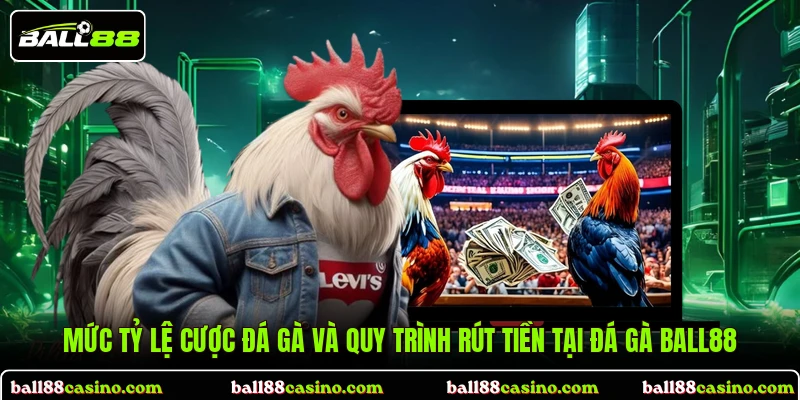 Mức tỷ lệ cược và quy trình rút tiền tại đá gà BALL88